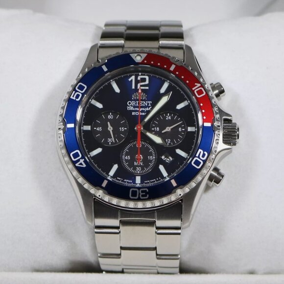 Orient Sports Solar Blue Dial Men's Watch